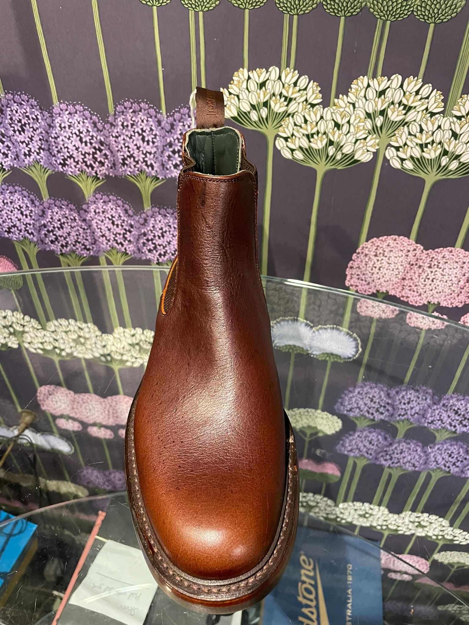 Joseph Cheaney Men's Barnes III Leather Chelsea Boots Whiskey Brown ...