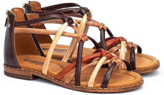 Pikolinos Women's Algar W0X-0522C1 Leather Sandals Olmo Brown