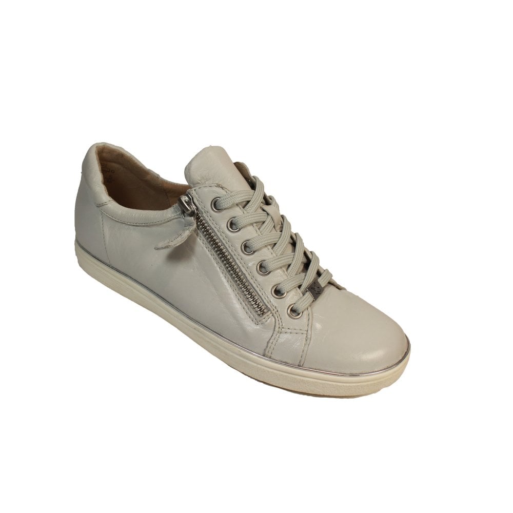 Caprice Women's 9-9-23606-20 Casual Leather Trainers LT Grey