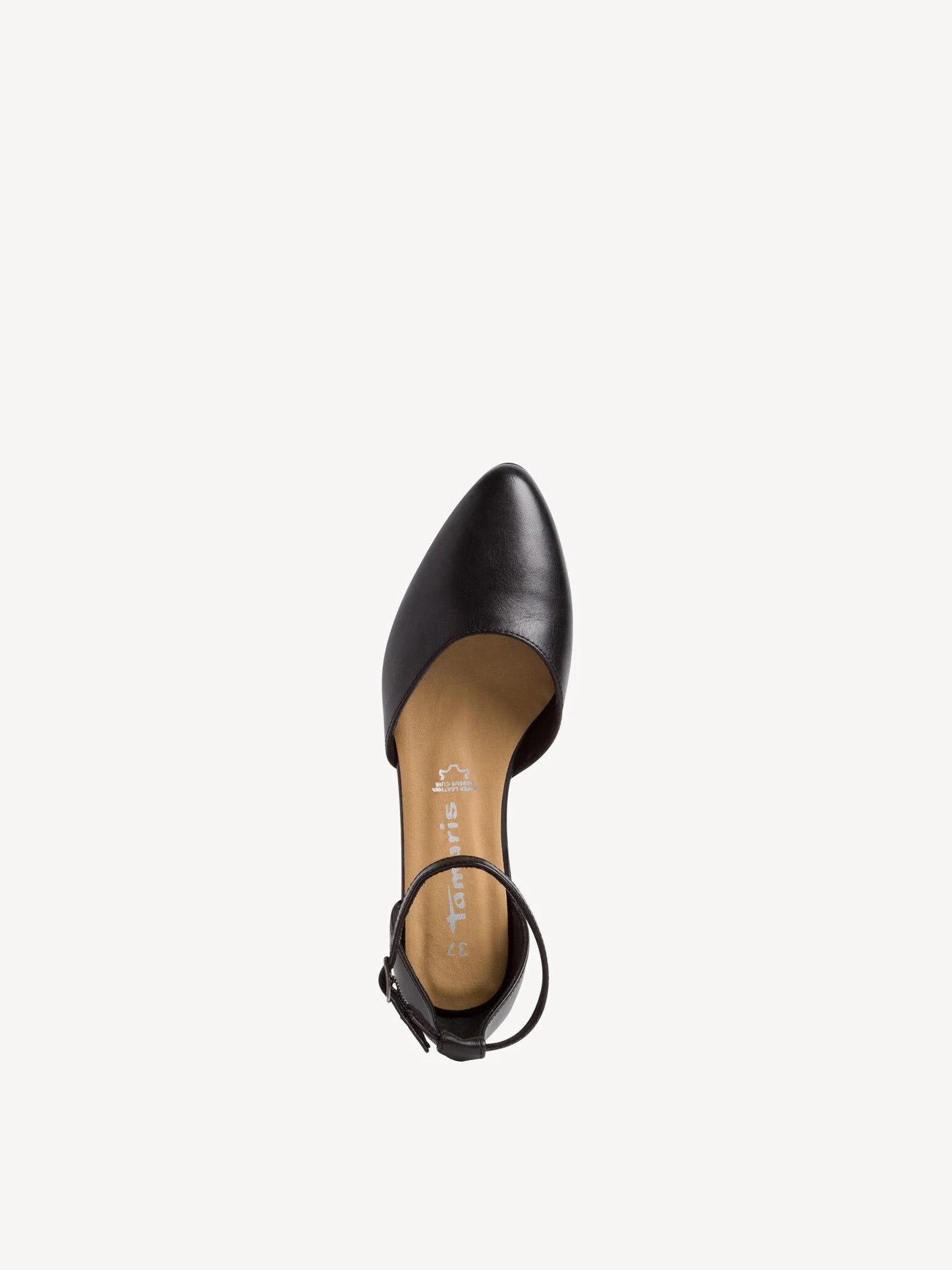 Tamaris Women's 1-24231-26 Leather Ballerina Shoes Black