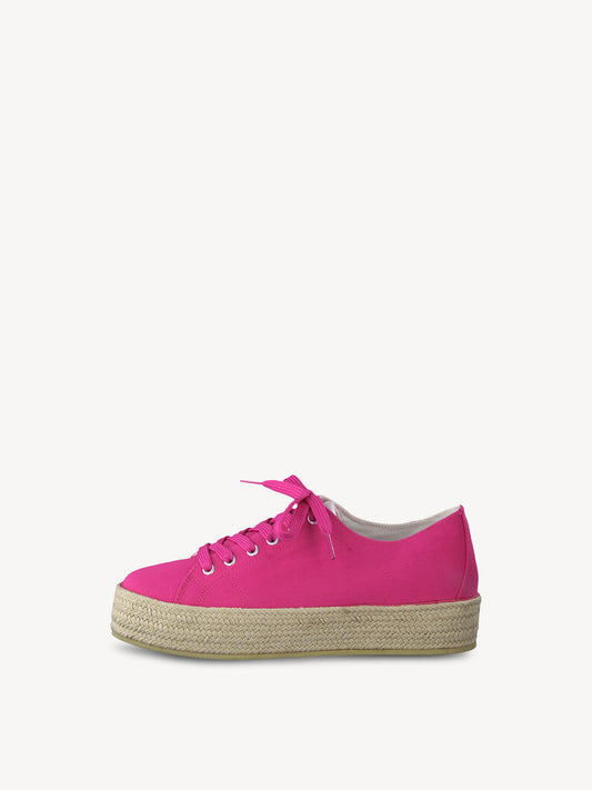 Tamaris Women's 1-1-23789-20 Lace-Up Sneakers Fuxia Pink