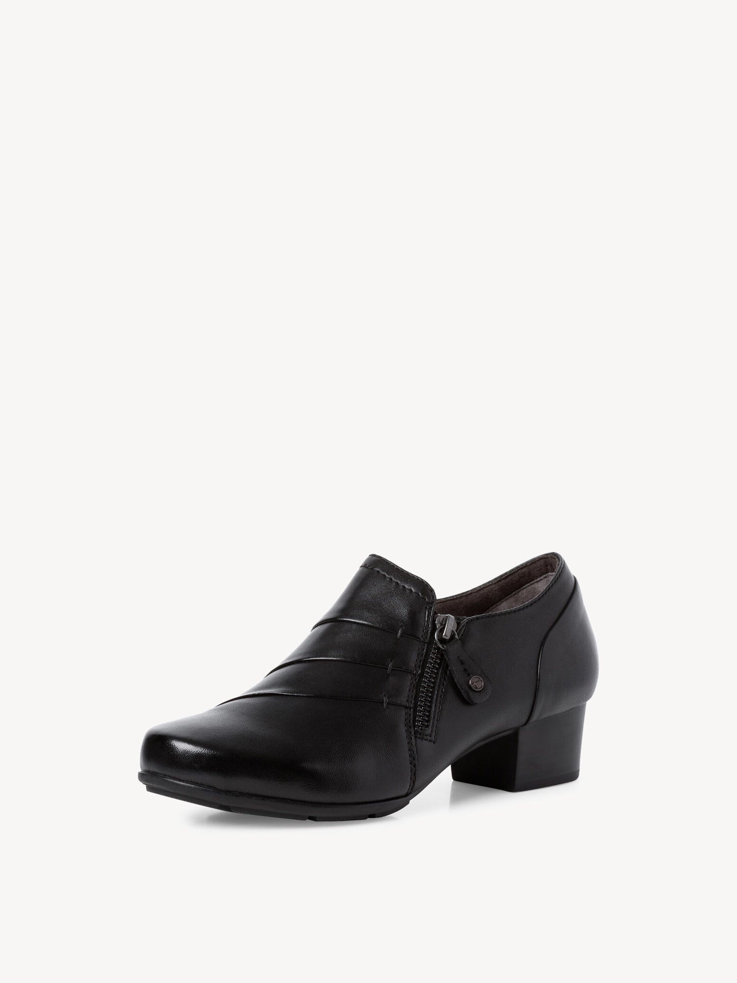 Tamaris Women's 8-8-84300-29 Leather Trotteur Shoes Black