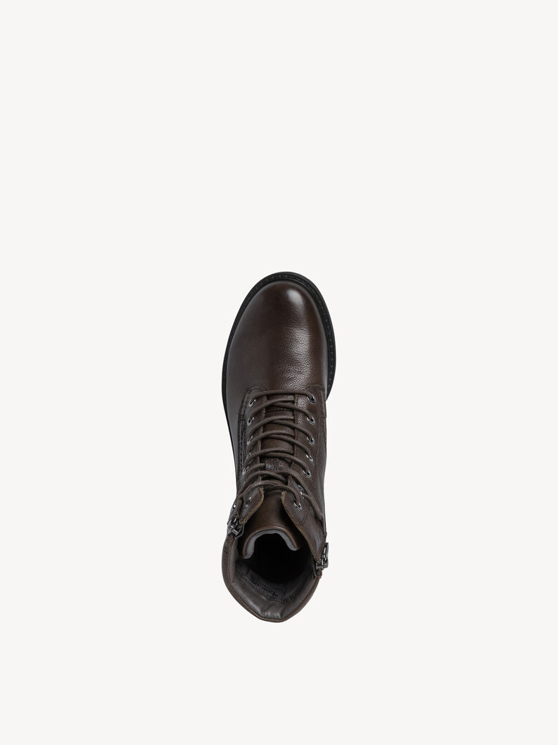 Tamaris Women's 8-85207-29 Leather Ankle Boots Khaki