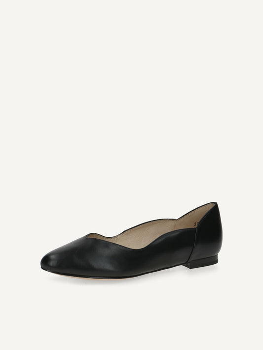 Caprice Women's 9-9-22200-20 Leather Slip-On Pump Shoes Black Nappa