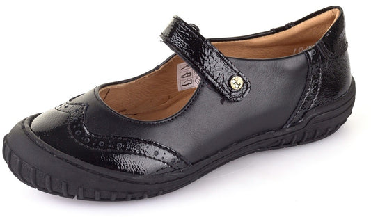 Froddo Girl's G3140007-4 Leather Mary Jane School Shoes Black