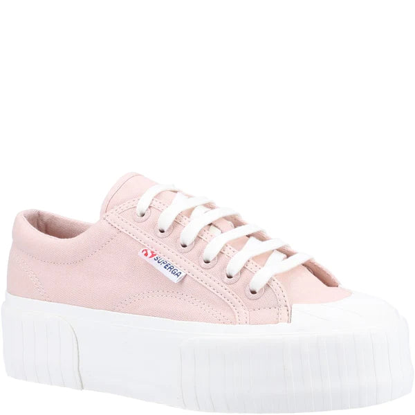 Superga Women's 2631 Stripe Platform Sneakers Pink