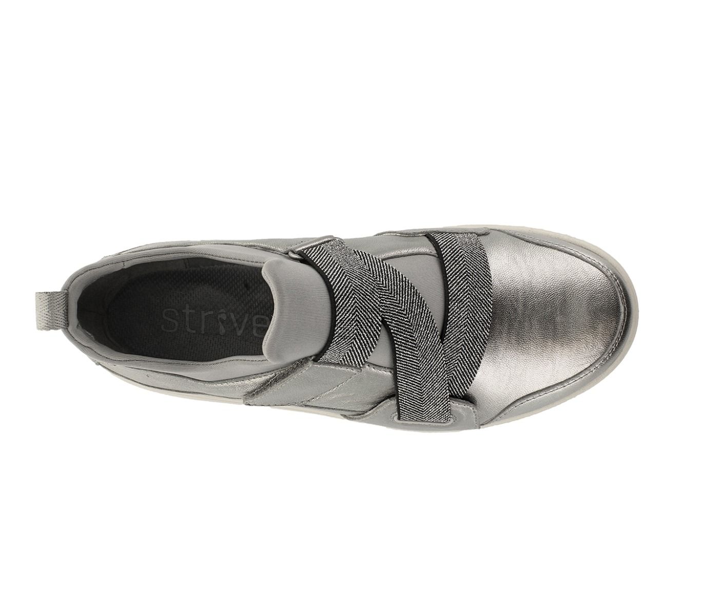 Strive Women's Georgia Leather Active Sneakers Silver