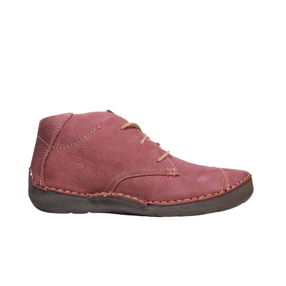 Josef Seibel Women's Fergey 18 Casual Leather Boots Bordo Burgundy