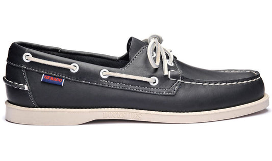 Sebago Men's 7000H00 Docksides Portland Leather Boat Shoes Blue Navy