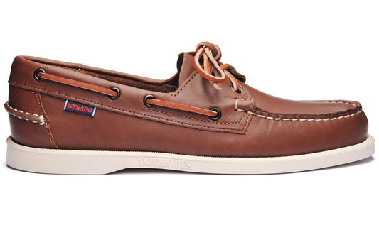 Sebago Men's 7000H00 Docksides Portland Leather Boat Shoes Brown