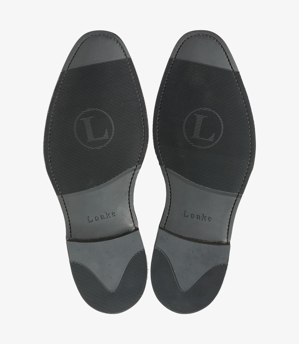 Loake Men's Hoskins Leather Brogue Boots Black